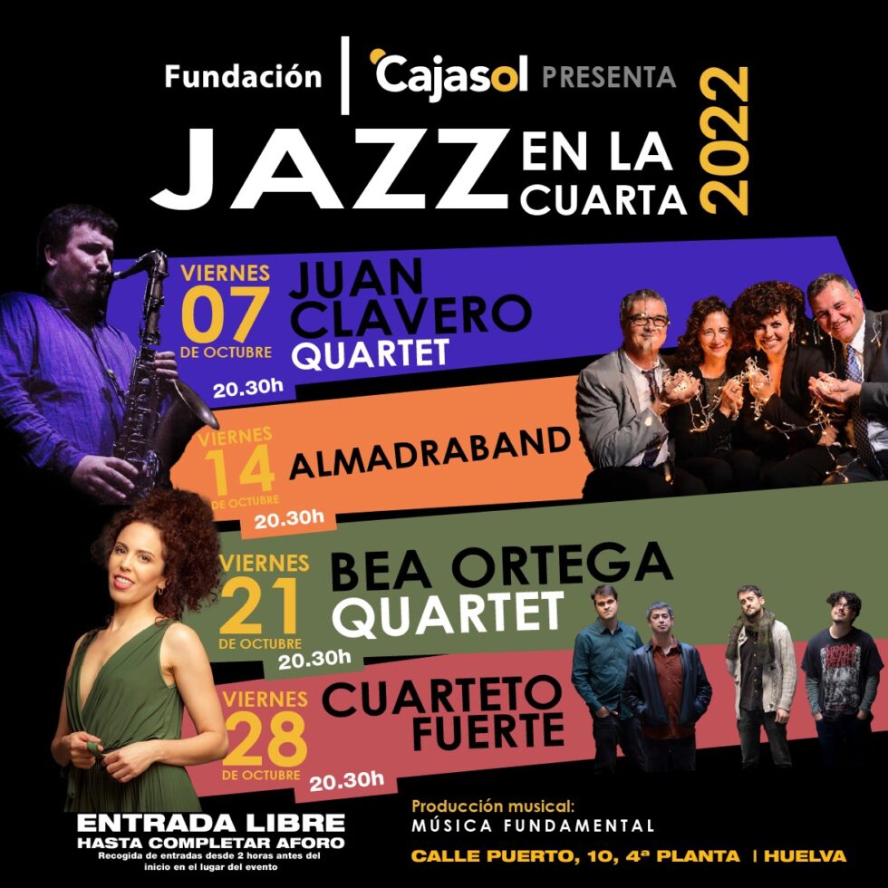 Jazz en la Cuarta regresa a la Fundación Cajasol en Huelva