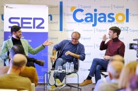 Carnaval 2019: Diálogos 'Al SERxCuatro' con Manu Sánchez y Pablo Simón en Cádiz (4) • <a style="font-size:0.8em;" href="http://www.flickr.com/photos/129072575@N05/32321621907/" target="_blank">View on Flickr</a>