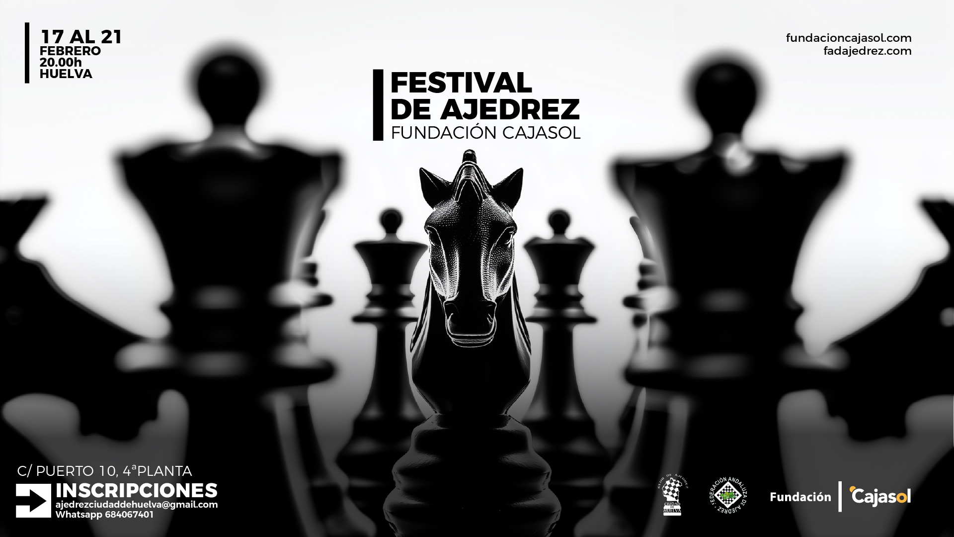 Festival de Ajedrez Fundación Cajasol en Huelva en febrero