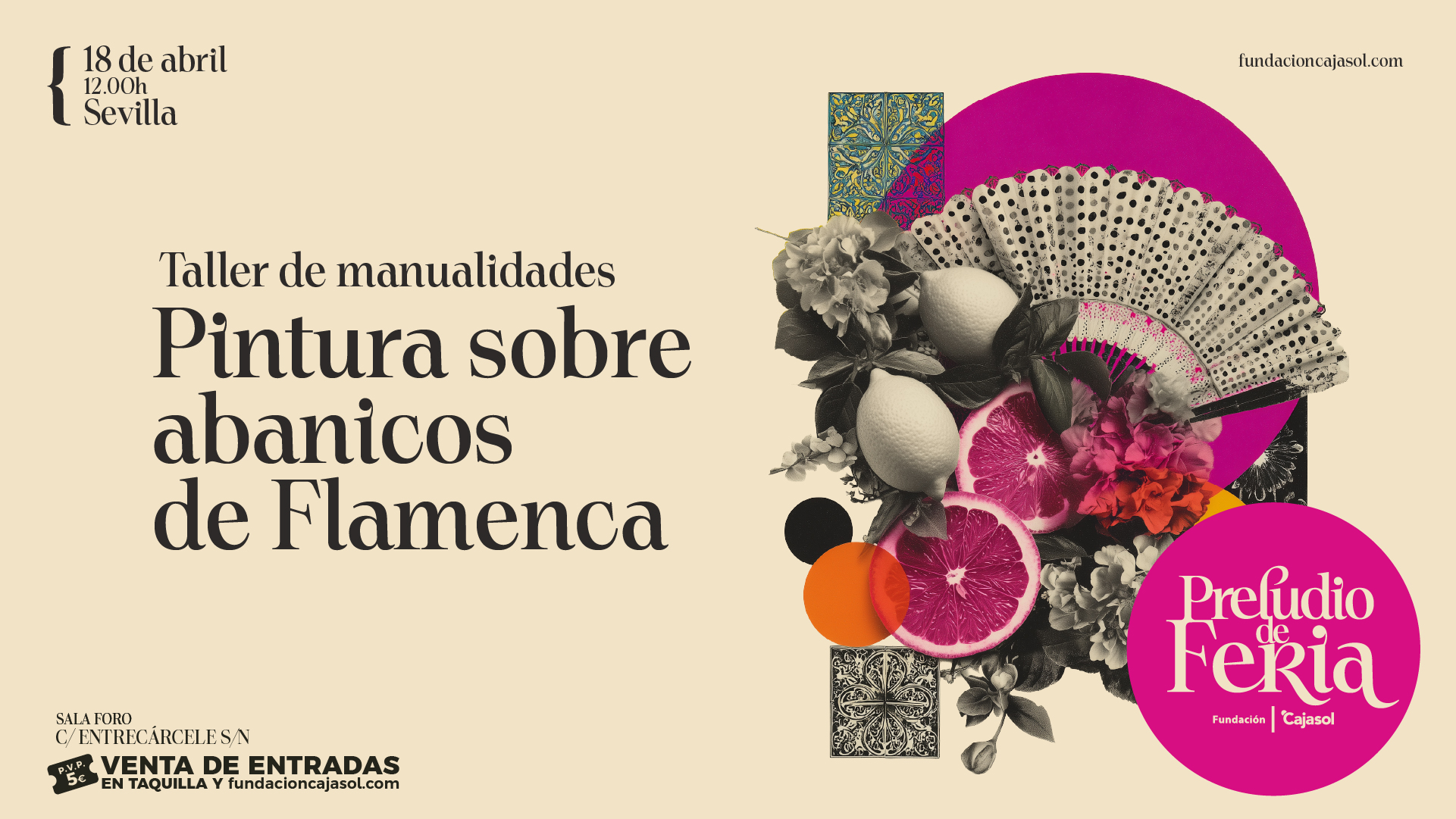 Pintura sobre abanicos de flamenca