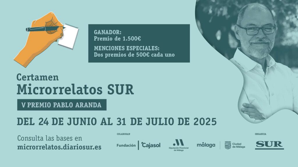 V Premio Pablo Aranda de Microrrelatos: literatura breve con el impulso de Diario SUR y Fundación Cajasol