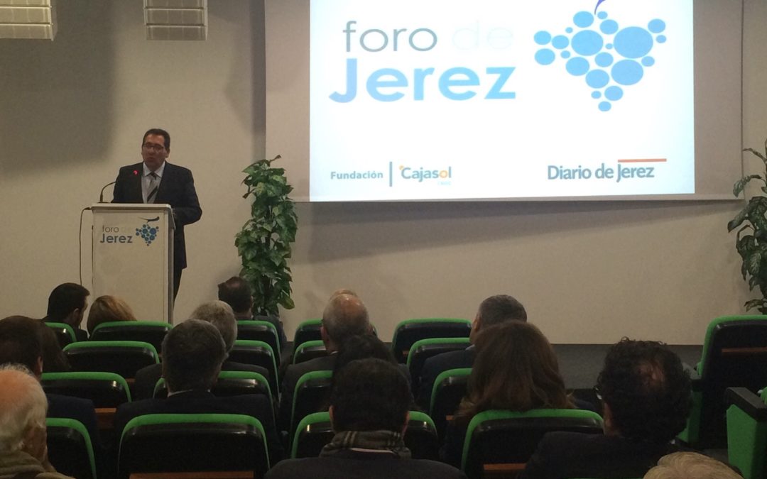 Antonio Pulido en el Foro de Jerez: "Jerez necesita más empresas grandes, modernas, innovadoras y abiertas al mundo"