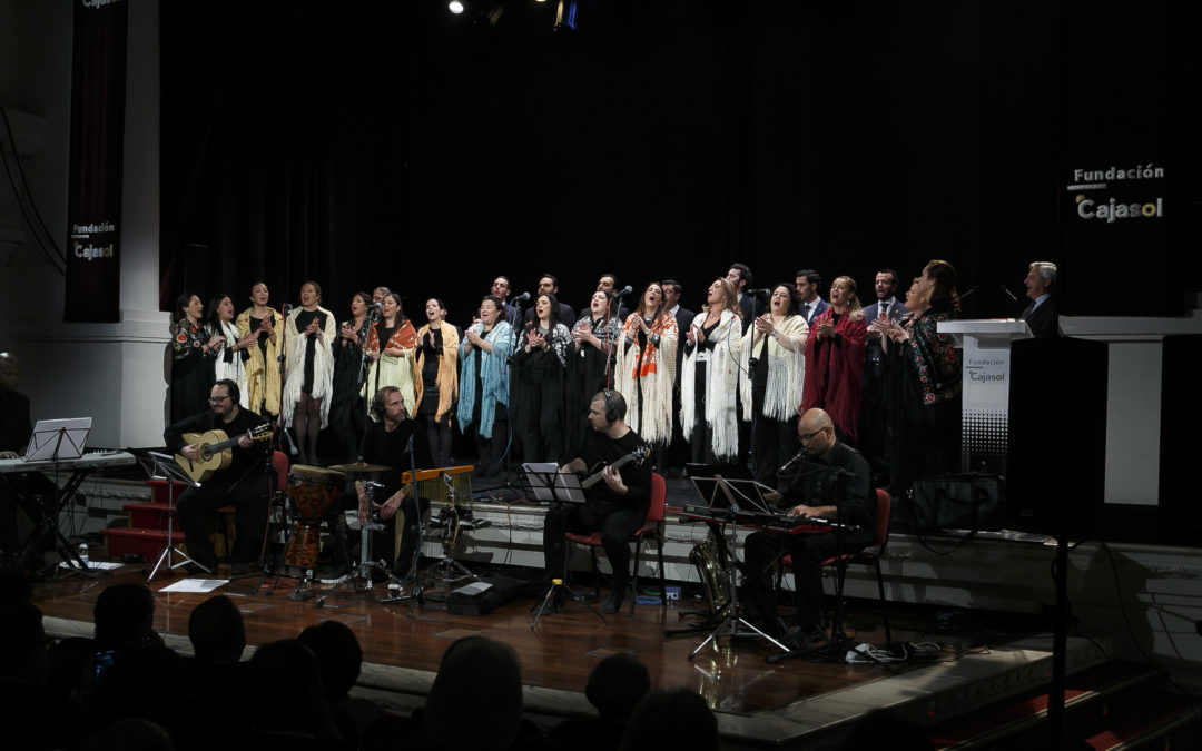 Presentación del disco de Villancicos de la Hermandad del Baratillo 'Suspiros del Arenal' en la Fundación Cajasol