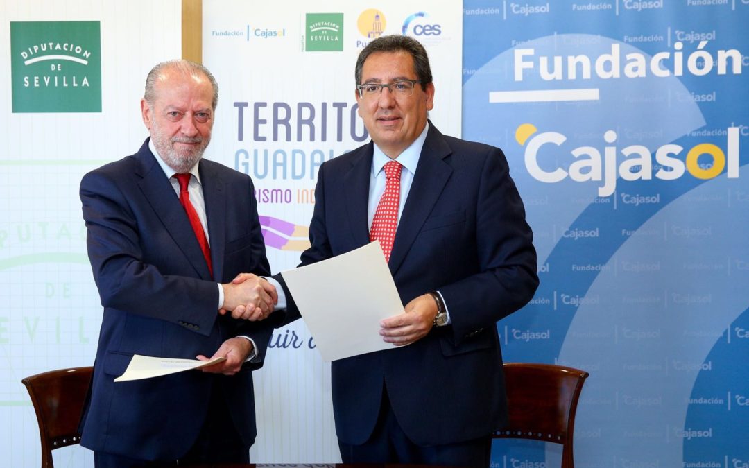 La Fundación Cajasol suscribe un convenio con la Diputación de Sevilla para la realización de actuaciones en ‘Territorio Guadalquivir’
