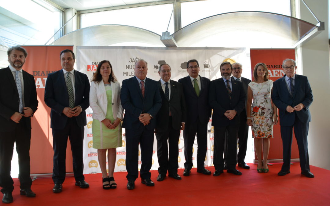 Antonio Pulido participa en el Desayuno-coloquio ‘Jaén Nuevo Milenio’ con el presidente de Freixenet, José Luis Bonet