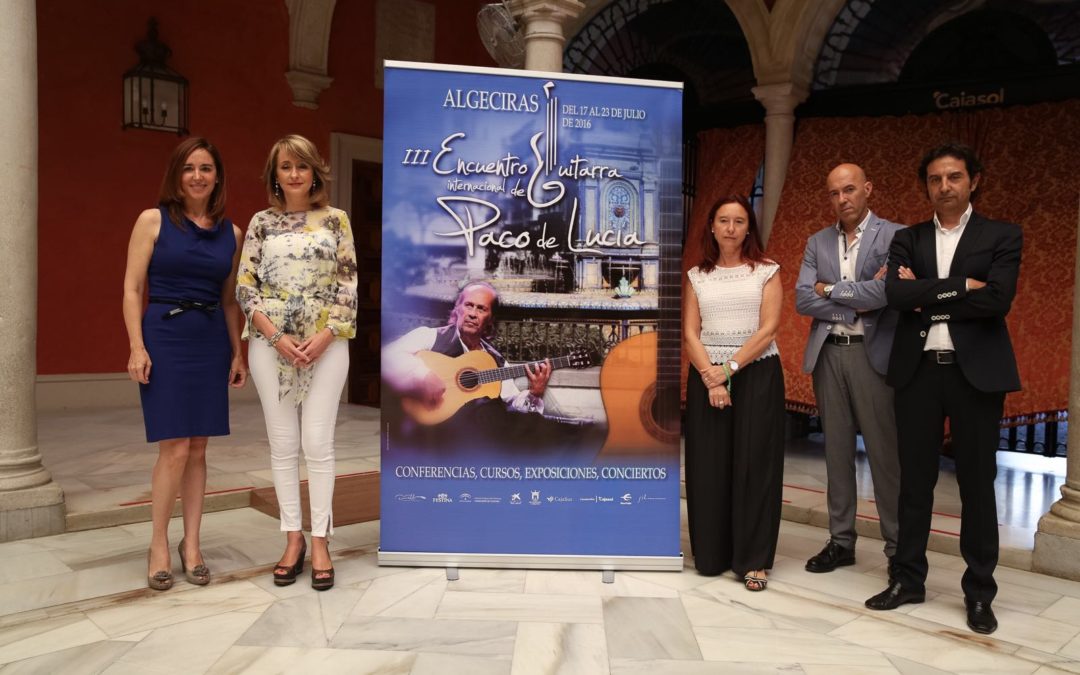 Presentación del III Encuentro Internacional de Guitarra Paco de Lucía en la Fundación Cajasol