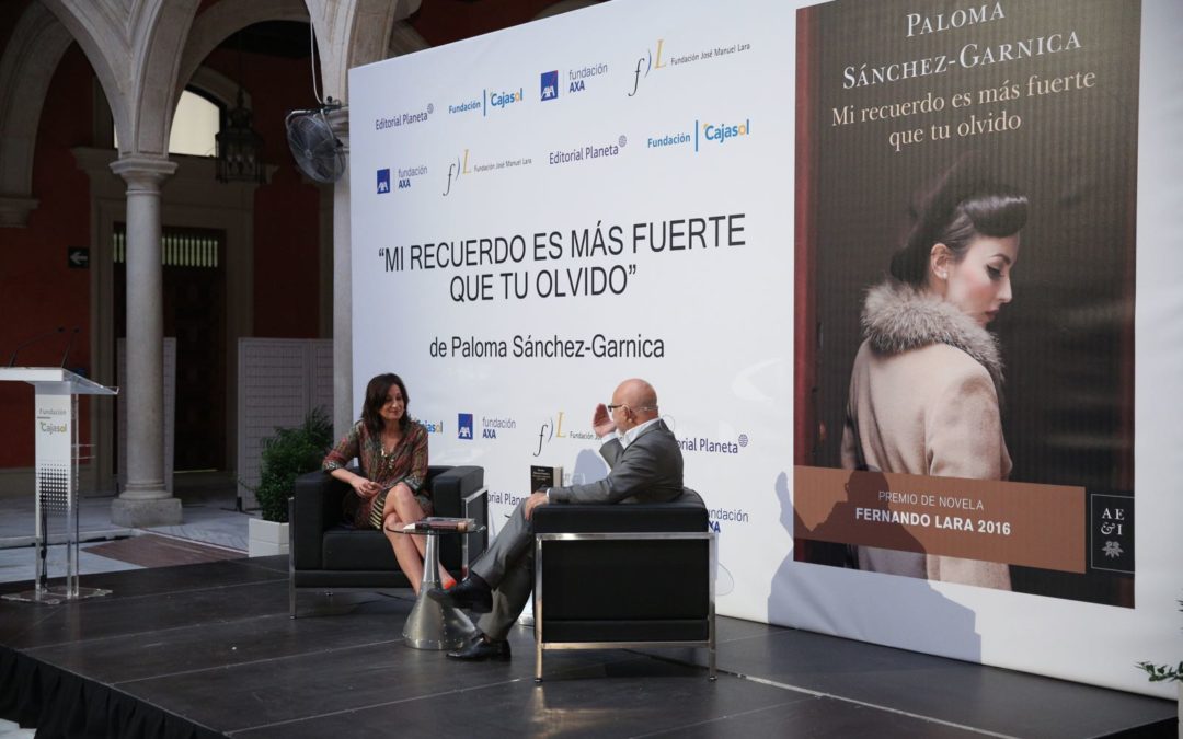 Presentación del libro 'Mi recuerdo es más fuerte que tu olvido', de Paloma Sánchez-Garnica, Premio de Novela Fernando Lara 2016