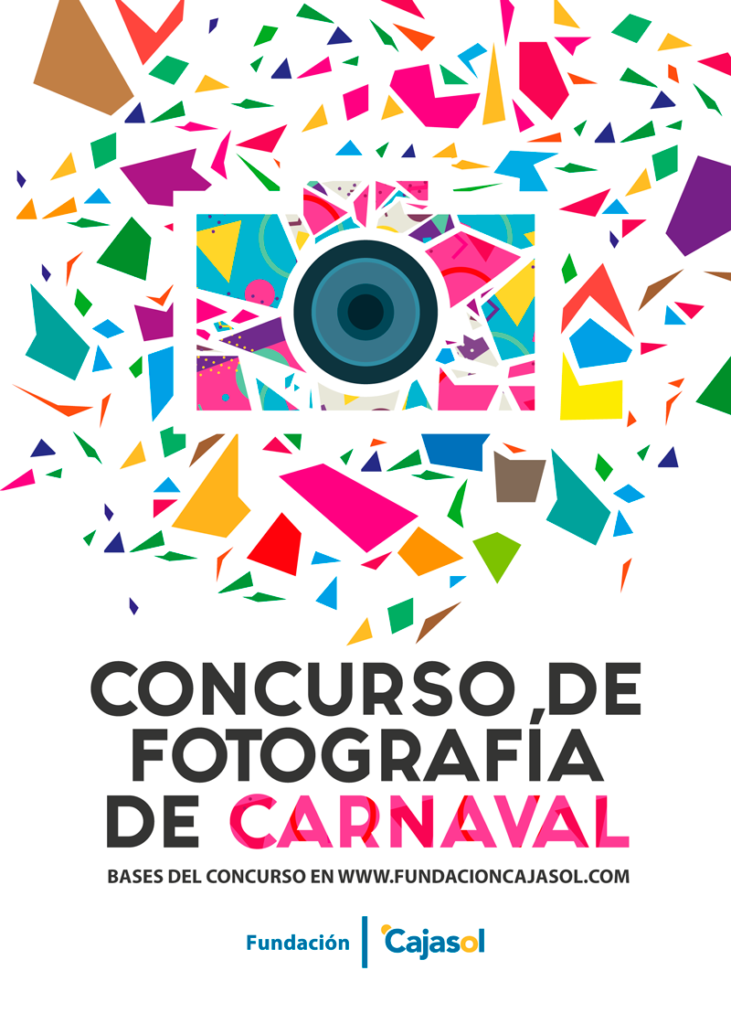 Cartel del I Concurso de Fotografía de Carnaval de Cádiz de la Fundación Cajasol