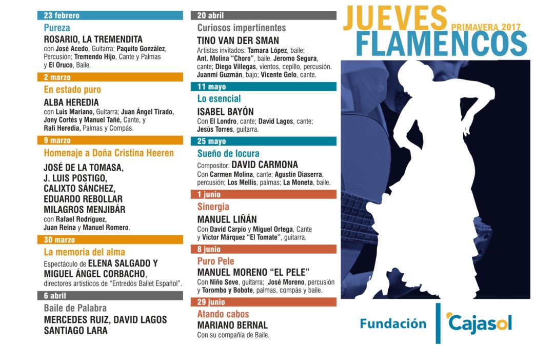 La Fundación Cajasol presenta la nueva programación de primavera de los ‘Jueves Flamencos’