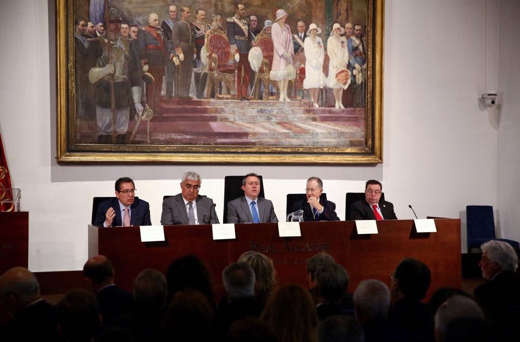 Antonio Pulido, durante su intervención en el Día de las Academias de Andalucía