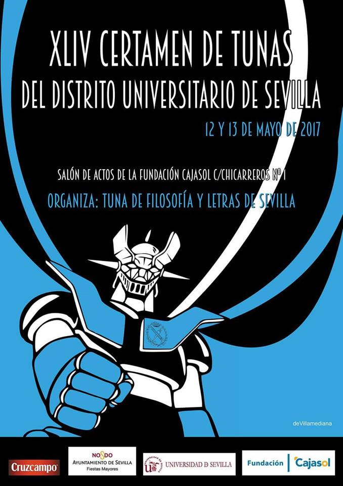 Cartel del XLIV Certamen de Tunas del Distrito Universitario de Sevilla