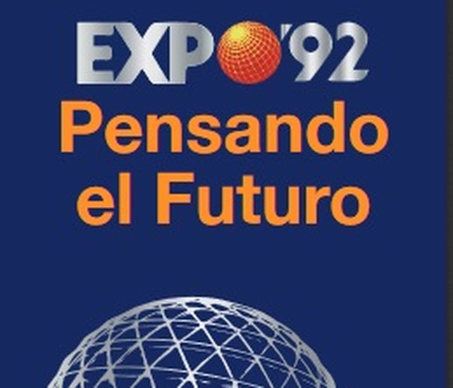 Cartel de las jornadas sobre la 'Expo 92. Pensando el futuro'