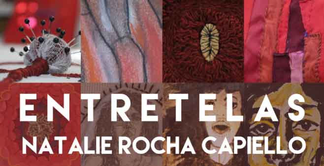 Anuncio de la exposición 'Entretelas' de Natalie Rocha