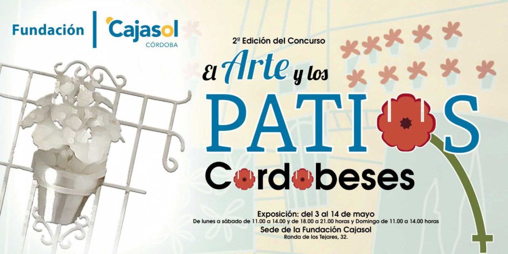 Banner de la II Exposición 'El arte y los patios cordobeses' en la Fundación Cajasol