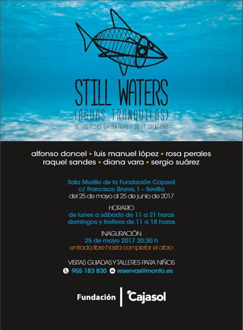 Cartel de la exposición 'Still Waters' en la Fundación Cajasol