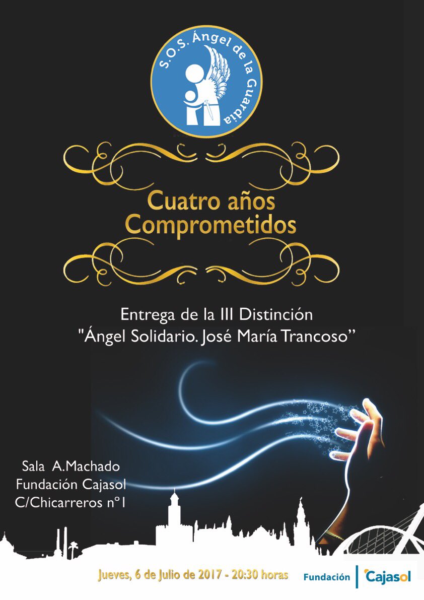 Cartel de la Entrega del III Premio Ángel Solidario