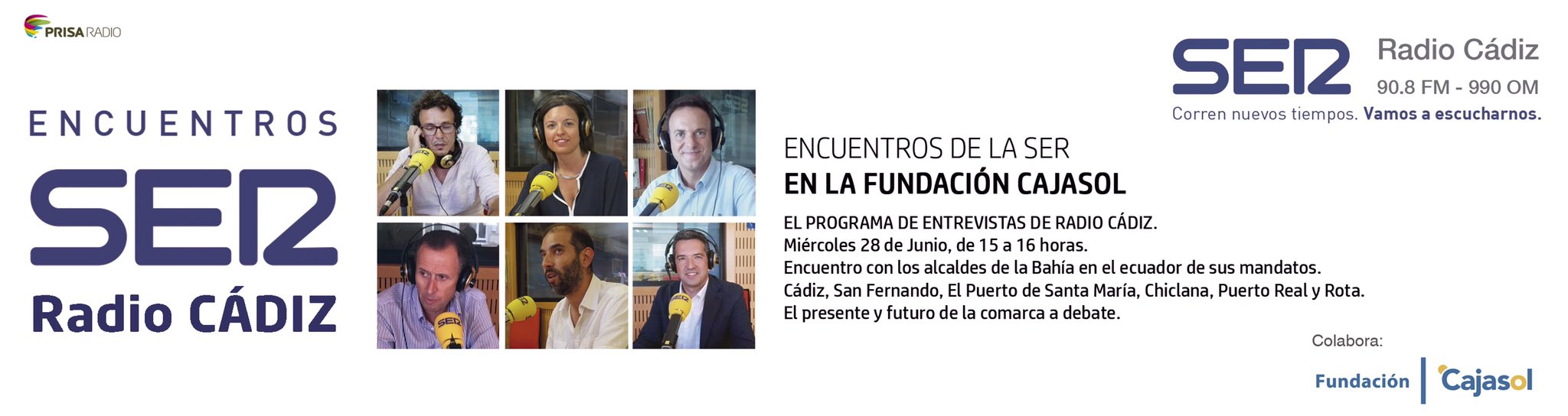 Anuncio de 'Los Encuentro de LA SER' en la Fundación Cajasol