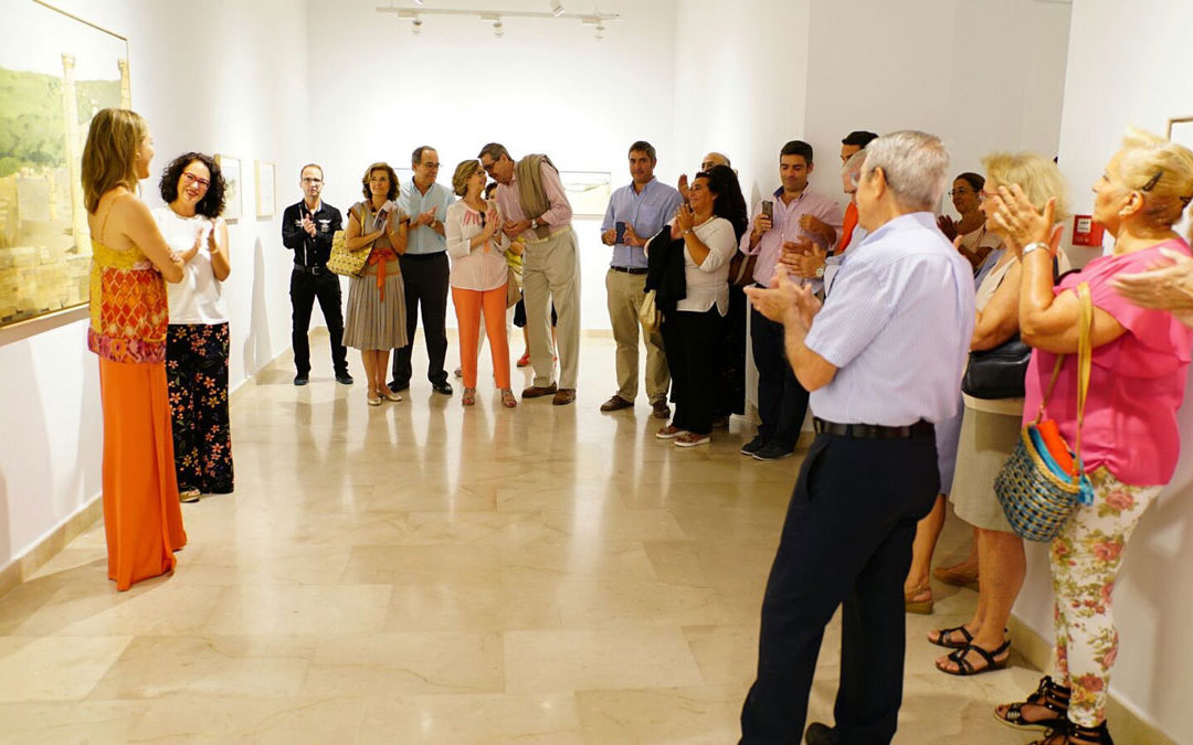 Inauguración de la exposición 'Itinerarios', de Rocío Cano, en la Fundación Cajasol (Cádiz)