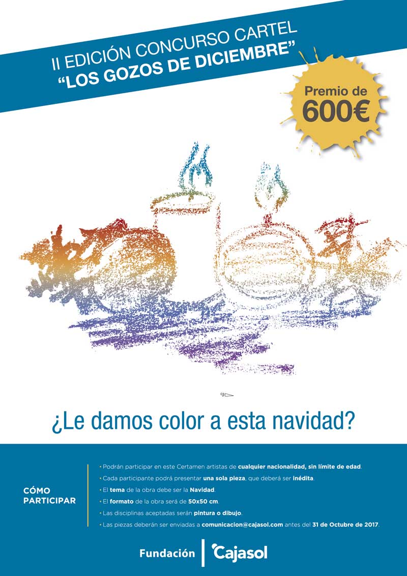 Cartel del II Concurso para ilustrar el cartel de los Gozos de Diciembre de la Fundación Cajasol