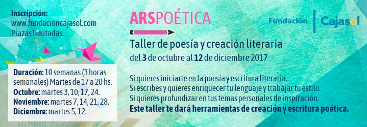 Información sobre el Taller ArsPoética en la Fundación Cajasol