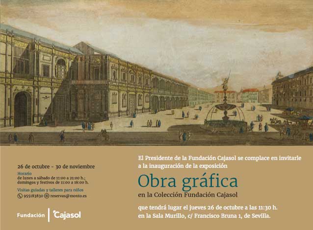 Cartel de la exposición 'Obra gráfica de la colección de la Fundación Cajasol'