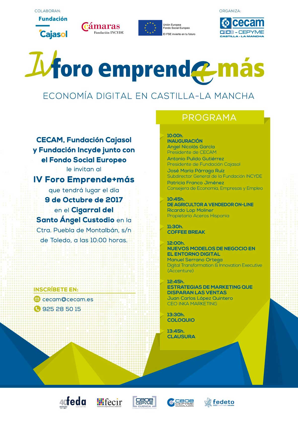 Cartel del IV Foro Emprende +