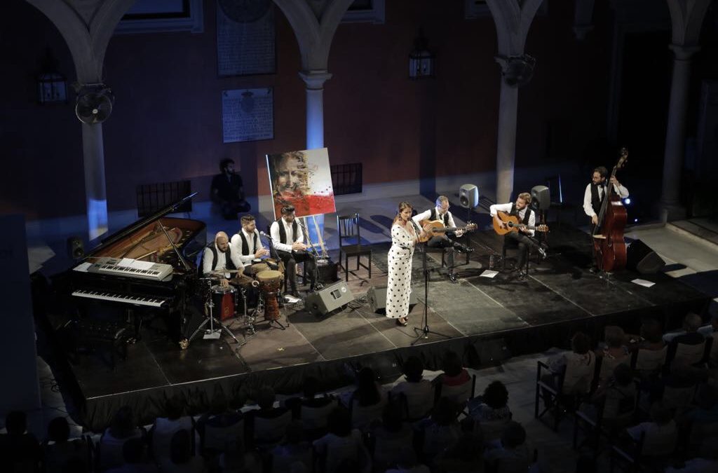 Argentina, durante su actuación en el patio de la Fundación Cajasol en Sevilla