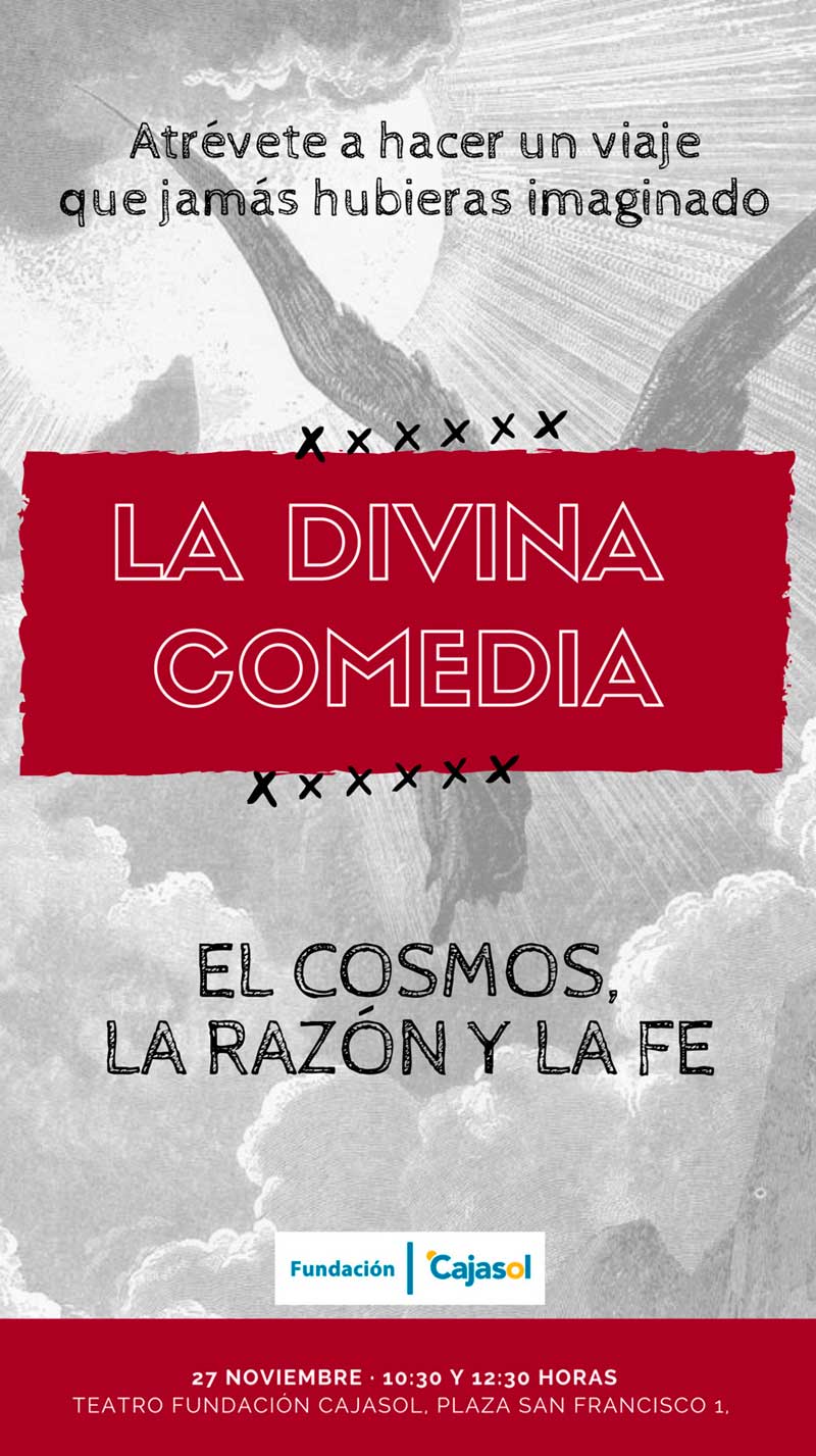 Cartel 'La divina comedia' en la Fundación Cajasol