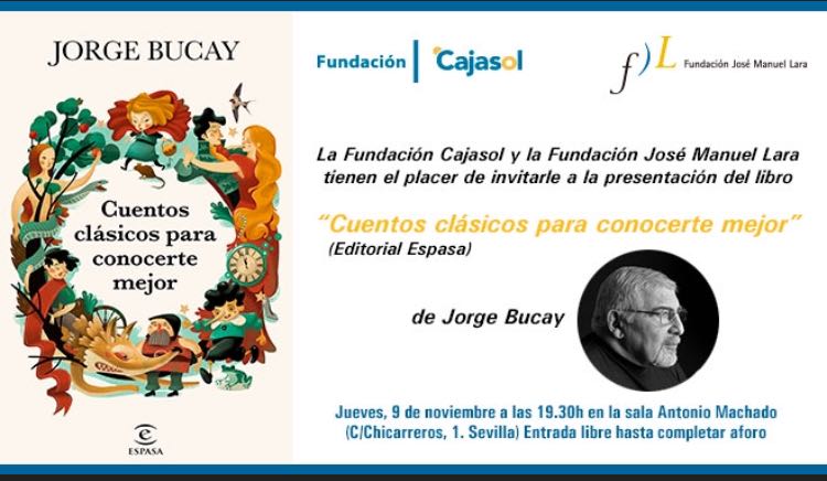 Invitación de la conferencia de Jorge Bucay en la Fundación Cajasol