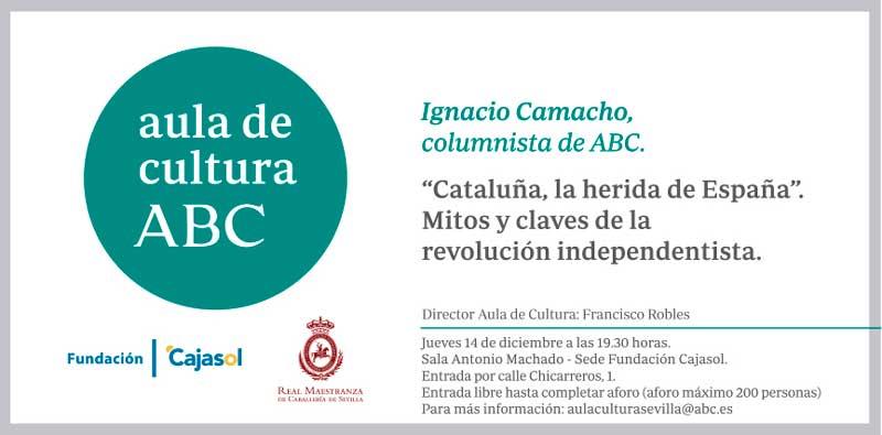 Invitación Aula de Cultura ABC con Ignacio Camacho