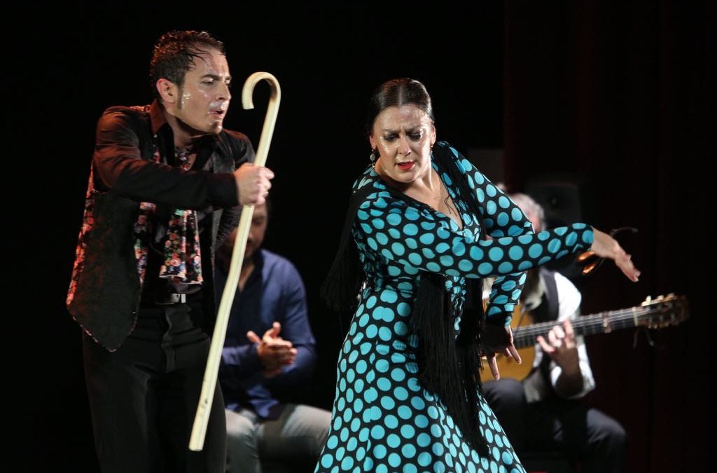 'La Choni' y David Pérez, durante su actuación en los Jueves Flamencos de la Fundación Cajasol