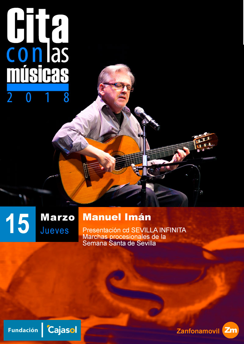 Cartel de la actuación de Manuel Man en el Ciclo Cita con las Músicas 2018