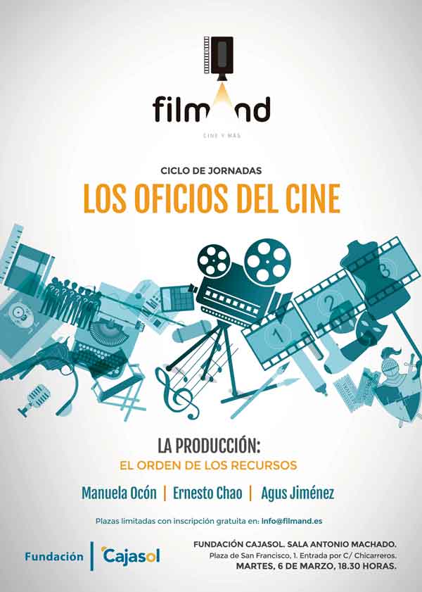 Cartel de las jornadas 'Los oficios del cine' dedicado a la dirección de producción