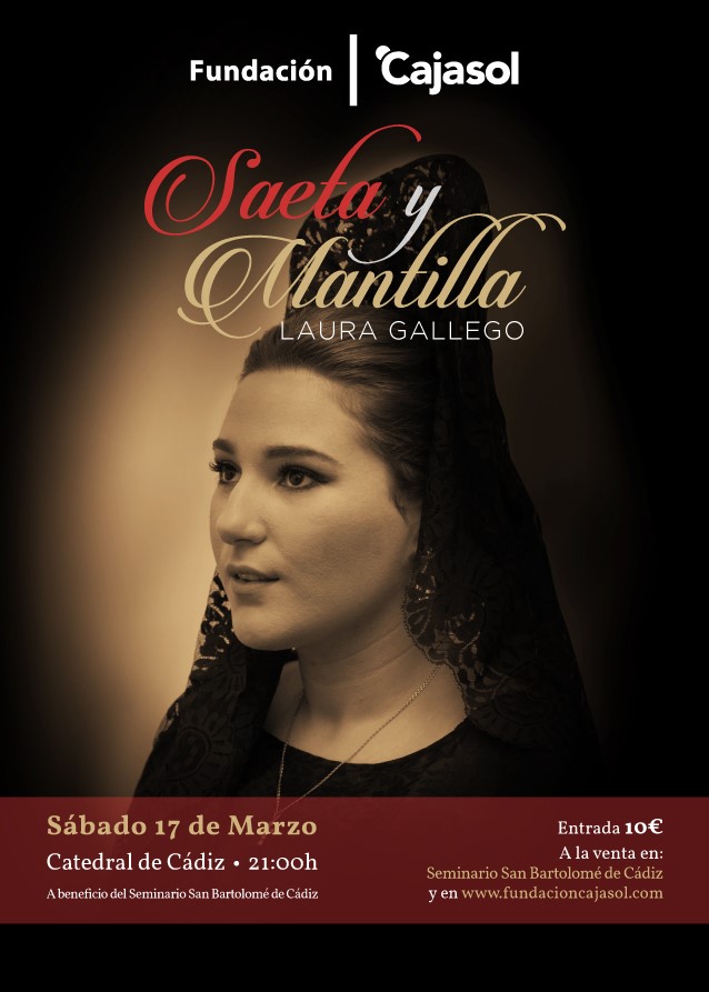 Carte del concierto de Laura Lago en la Catedral de Cádiz