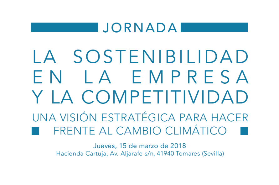 Invitación a la jornada sobre la sostenibilidad en la empresa y la competitividad