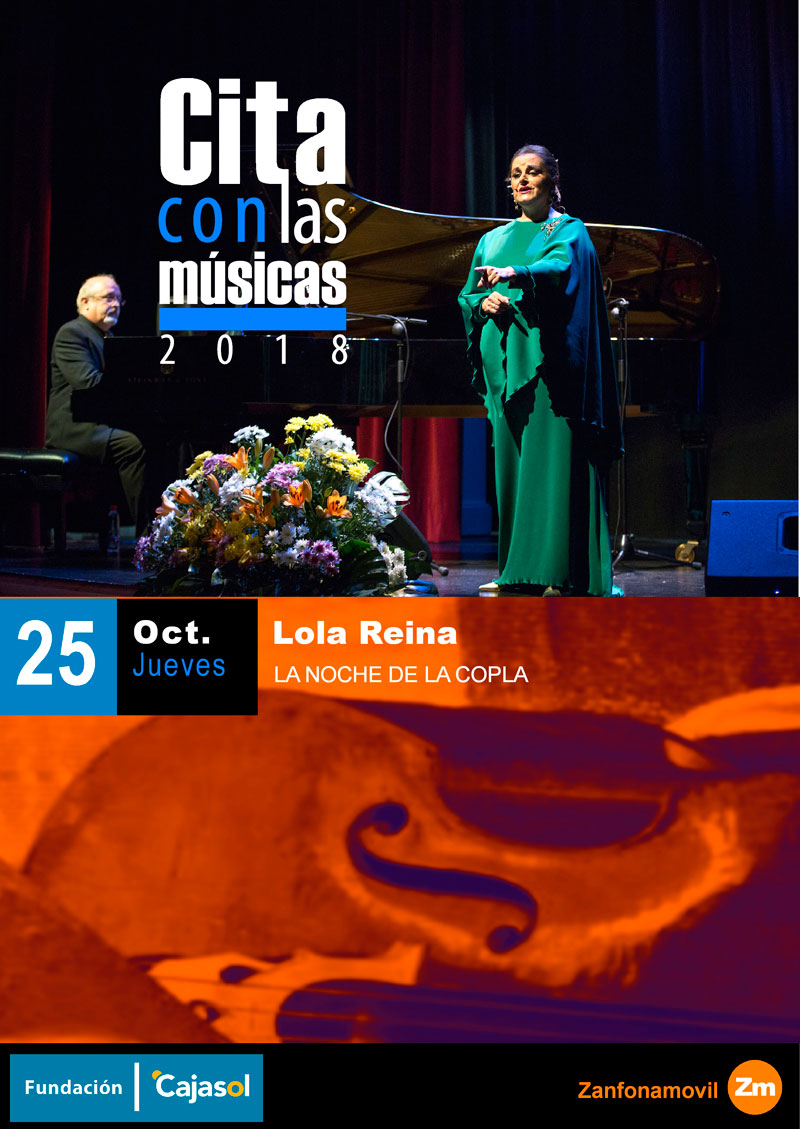 Cartel del concierto de Lola Reina en el ciclo Cita con las Músicas 2018