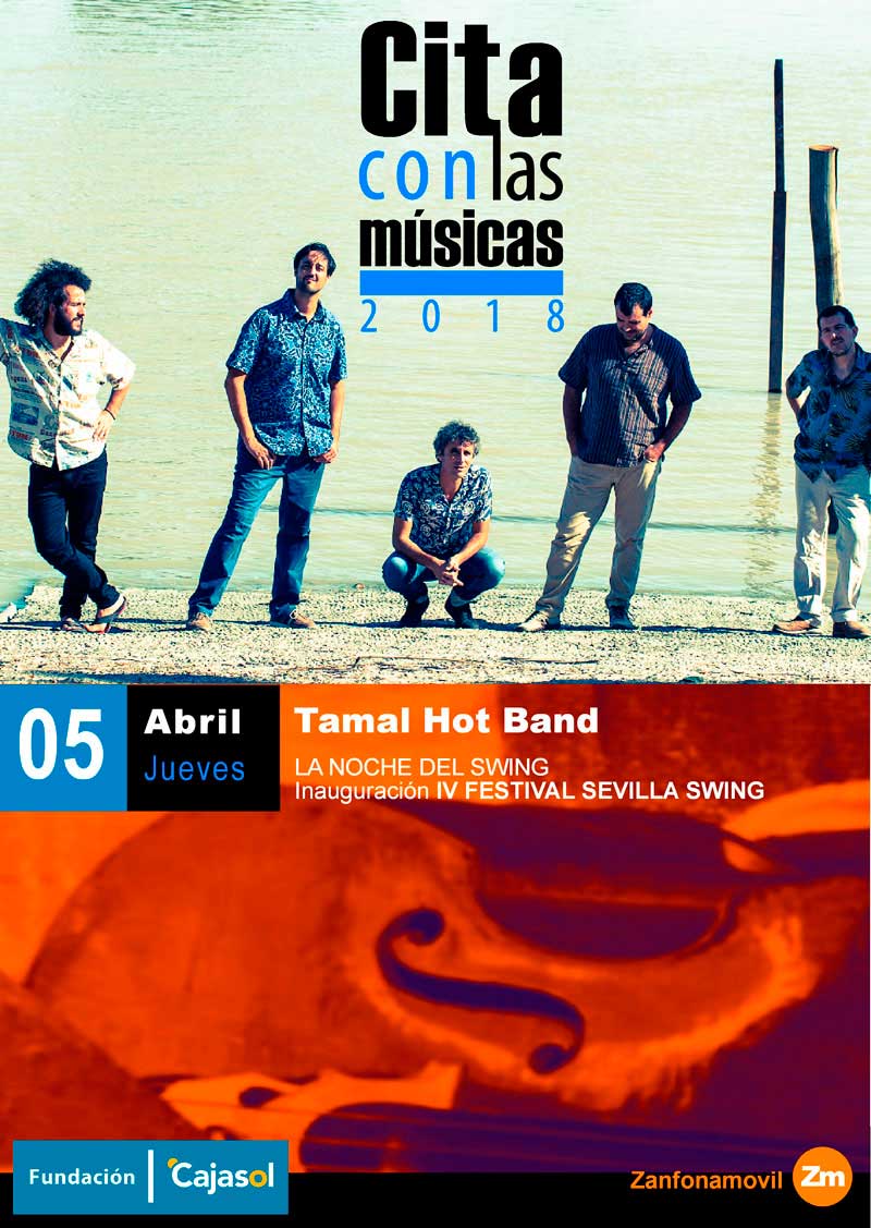 Cartel del concierto de Tamal Hot Band en el ciclo Cita con las Músicas 2018