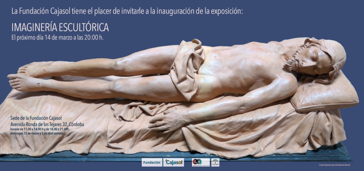 Invitación a la exposición 'Imaginería escultórica' en Córdoba