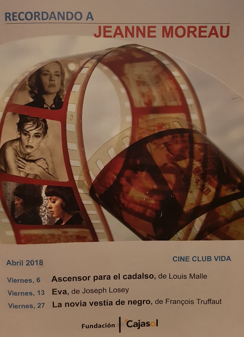 Cartel del ciclo de cine de la Fundación Cajasol en abril de 2018