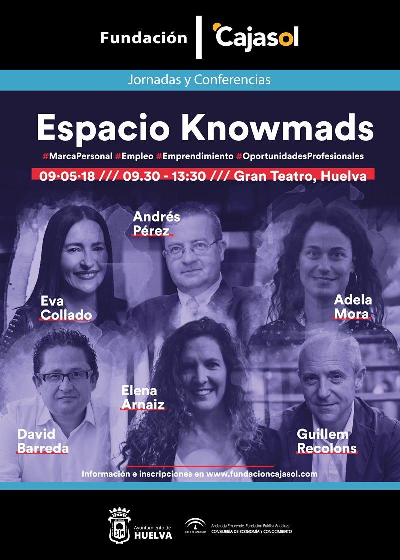Cartel de las jornadas Knowmad Huelva 2018