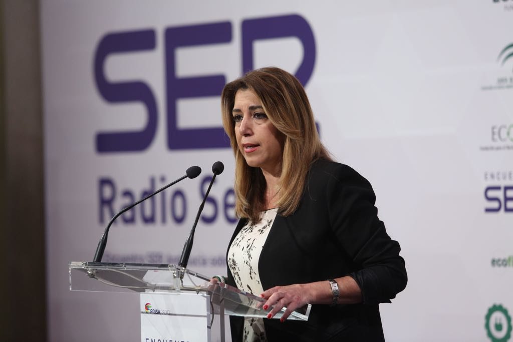 Susana Díaz, en el Encuentro sobre economía circular de la Cadena SER