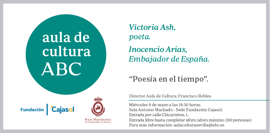 Invitación al Aula de Cultura de ABC de Sevilla con Inocencio Arias y Victoria Ash