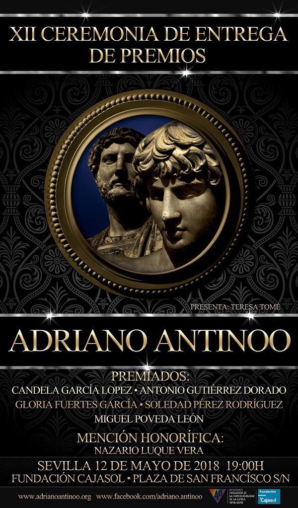Cartel de la XII gala de entrega de Premios Adriano Antinoo