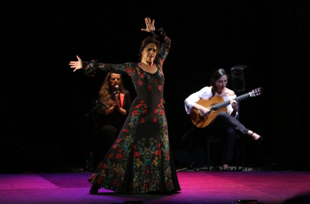 Ángeles Gabaldón, durante su espectáculo 'En la memoria' en los Jueves Flamencos