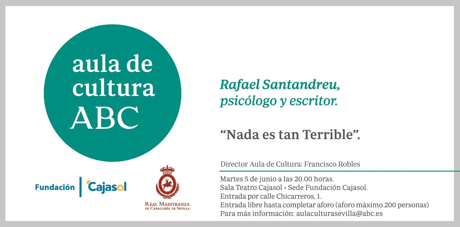 Invitación al Aula de Cultura de ABC de Sevilla con Rafael Santandreu