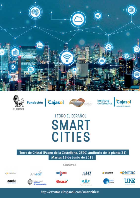 Cartel del I Foro 'El Español' sobre Smart Cities