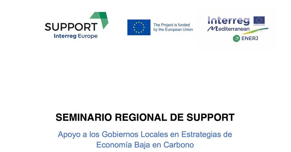 Cartel del seminario regional de support en la Fundación Cajasol