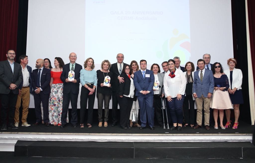 Entrega de los ‘Premios CERMI Andalucía 2018’ con motivo de su vigésimo aniversario