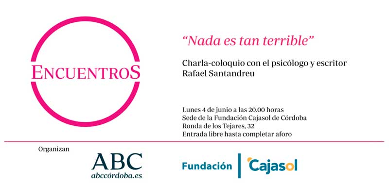 Invitación al encuentro de ABC Córdoba con Rafael Santandreu