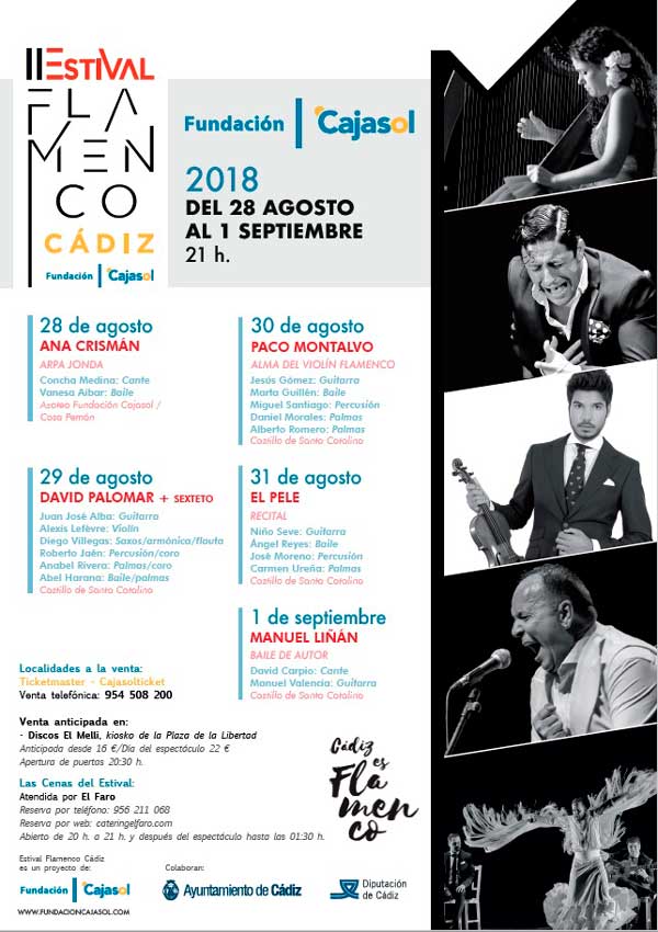 Cartel del II Estival Flamenco Cádiz